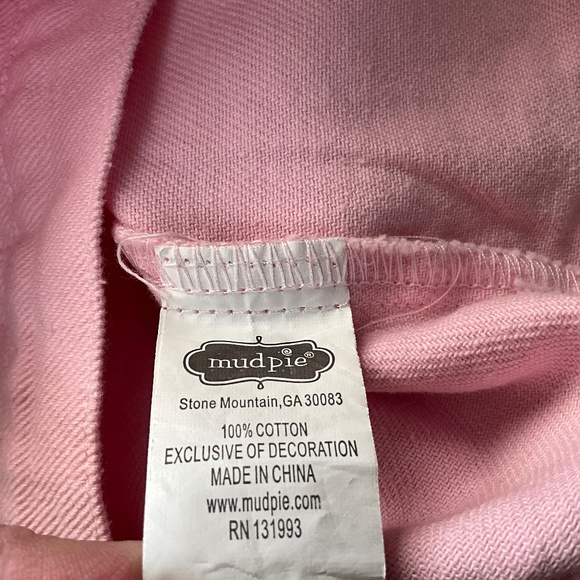 Mud Pie Pink Jewel Denim Jacket Birthday Party Faux Rhinestones 4T-5T - Picture 5 of 7